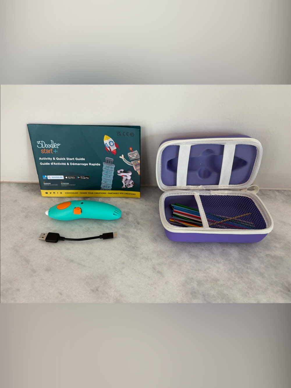 3Doodler Start Kids 3D Pen Kit - Teal and Purple